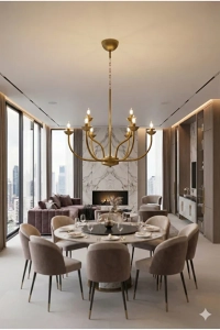 VALENTIA Eskitme 8 Kollu Klasik Avize